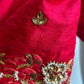 Hand embroidery raw silk blouses