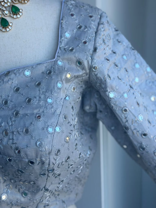 Mirror Work Embroidery Blouse | Saree Blouse In USA