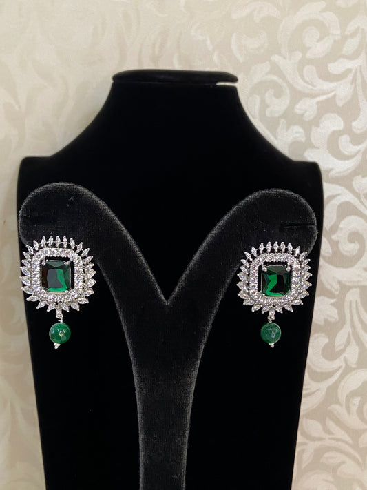 Diamond look ad earrings | Indian earrings