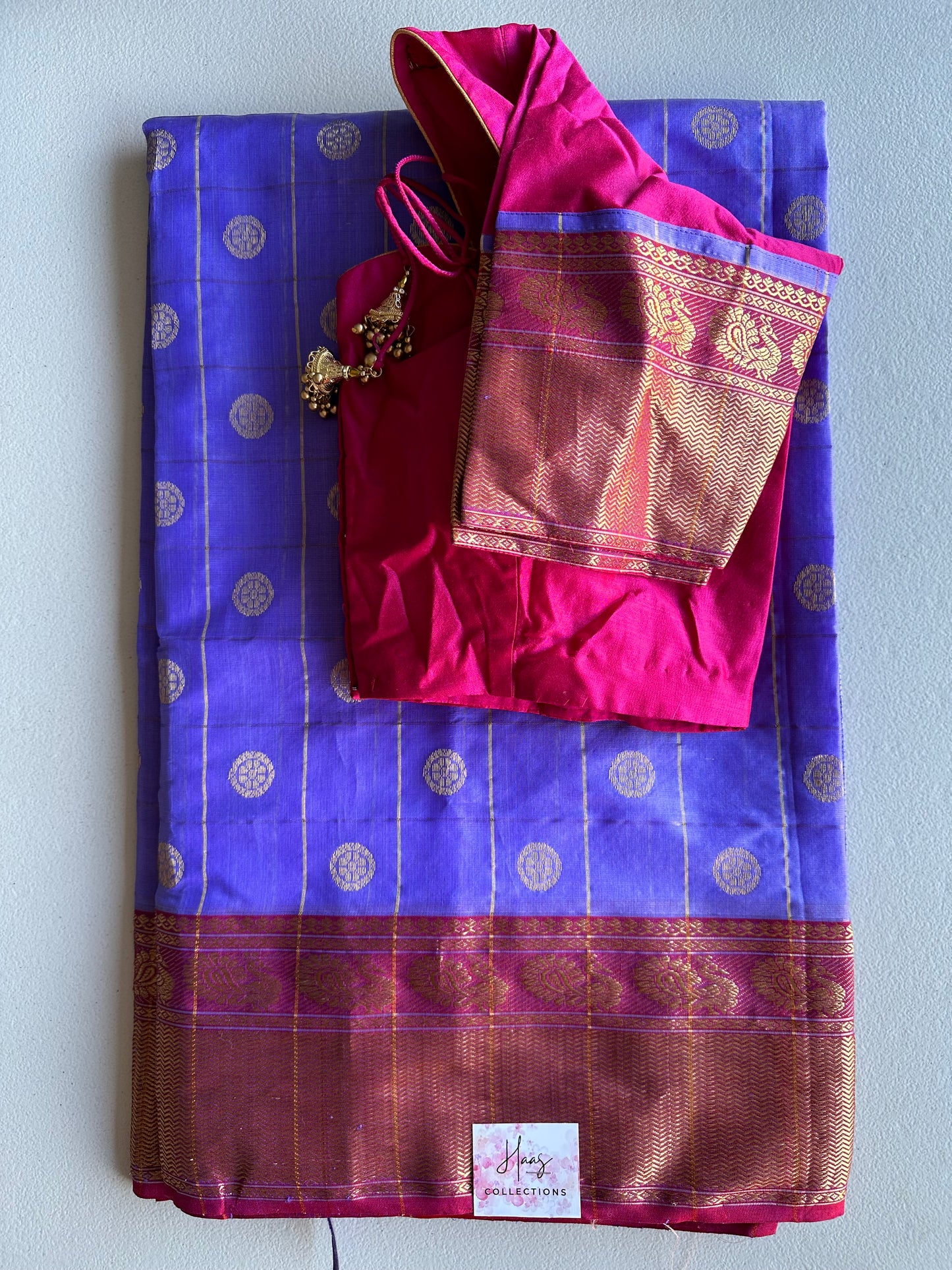 Handloom Chanderi pattu saree | Pattu saree with blouse