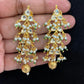 Ahmedabadi Kundan earrings | Pachi kundan earrings