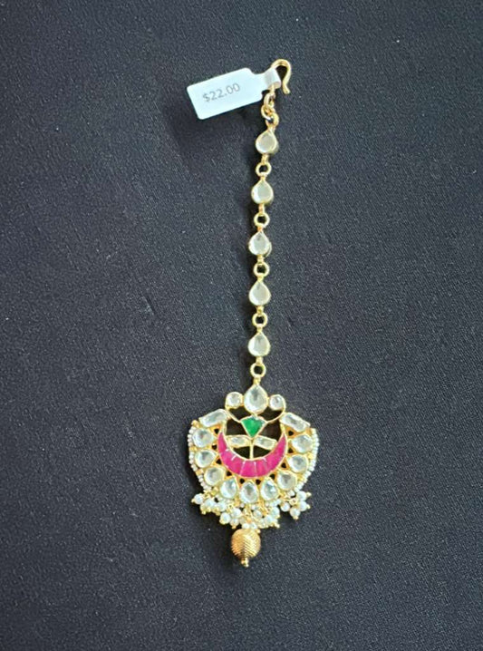 Jadau Kundan Maang Tikka | Traditional Maang Tikka