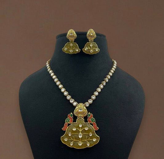 Exclusive Kundan necklace | Statement pendant necklace