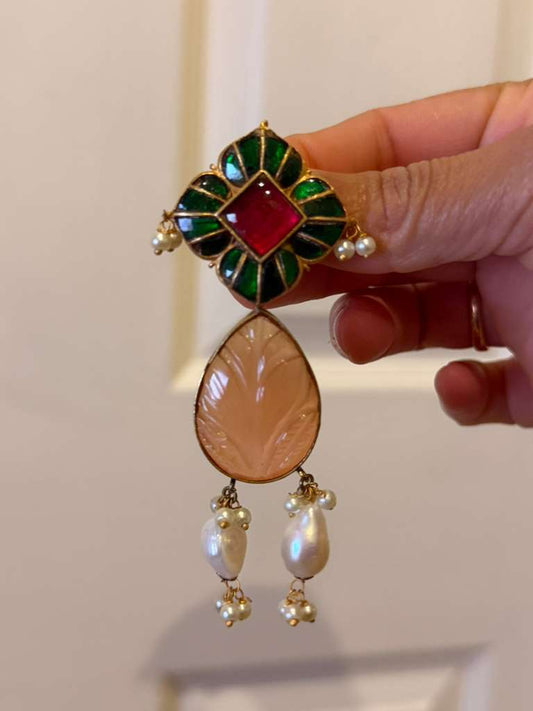 Jadau Fushion Pendant | Indian Jewelry In USA