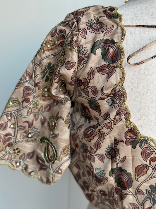 Embroidery Kalamkari blouse | Saree blouses in USA