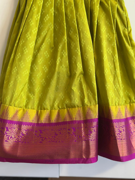 Brocade Baby Lehanga | Traditional Langa Blouse