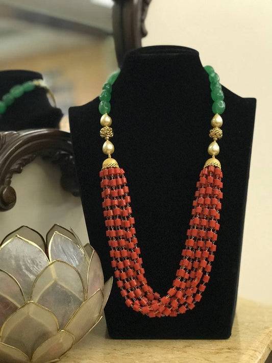 Beautiful Corals necklace | beads necklace