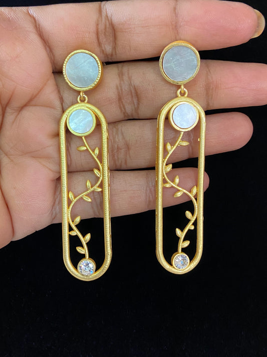 Contemporary earrings | Matte finish earrings