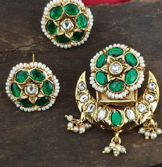 Jadau Kudan Pendant Set | Indian Jewelry in USA
