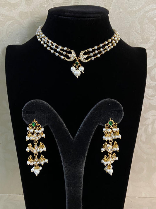 Jadau Kundan Pearl Choker | Indian jewellery