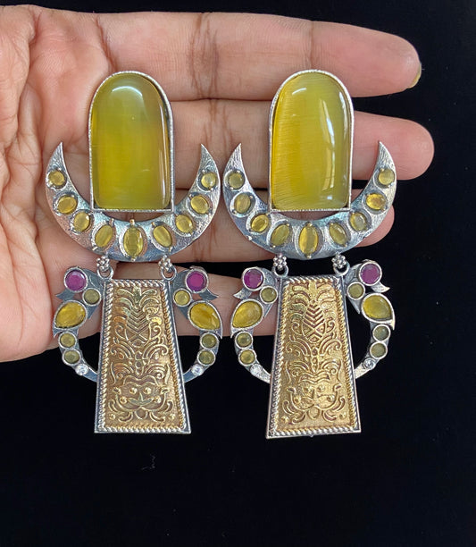 Dual tone earrings | Gift ideas