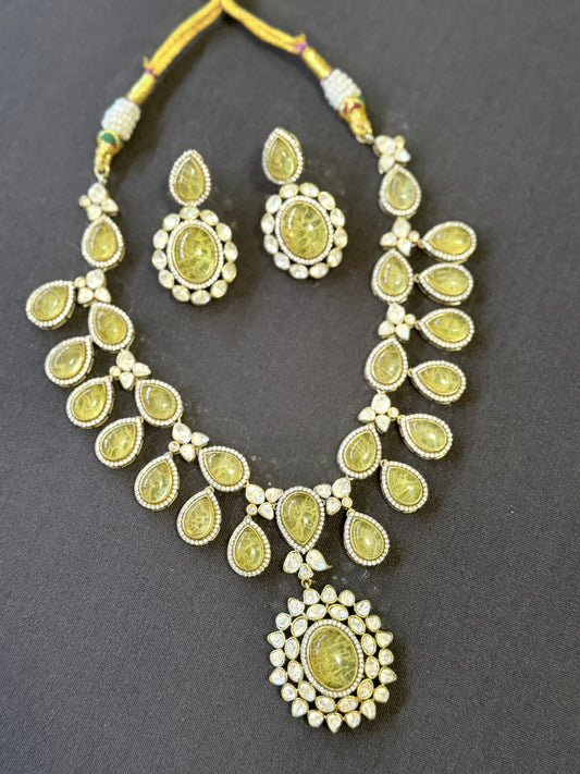 Polki Kundan Necklace Set | Latest Indian Jewelry | Bollywood Jewlery In USA