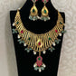 Jadau kundan fusion necklace set | designer necklace