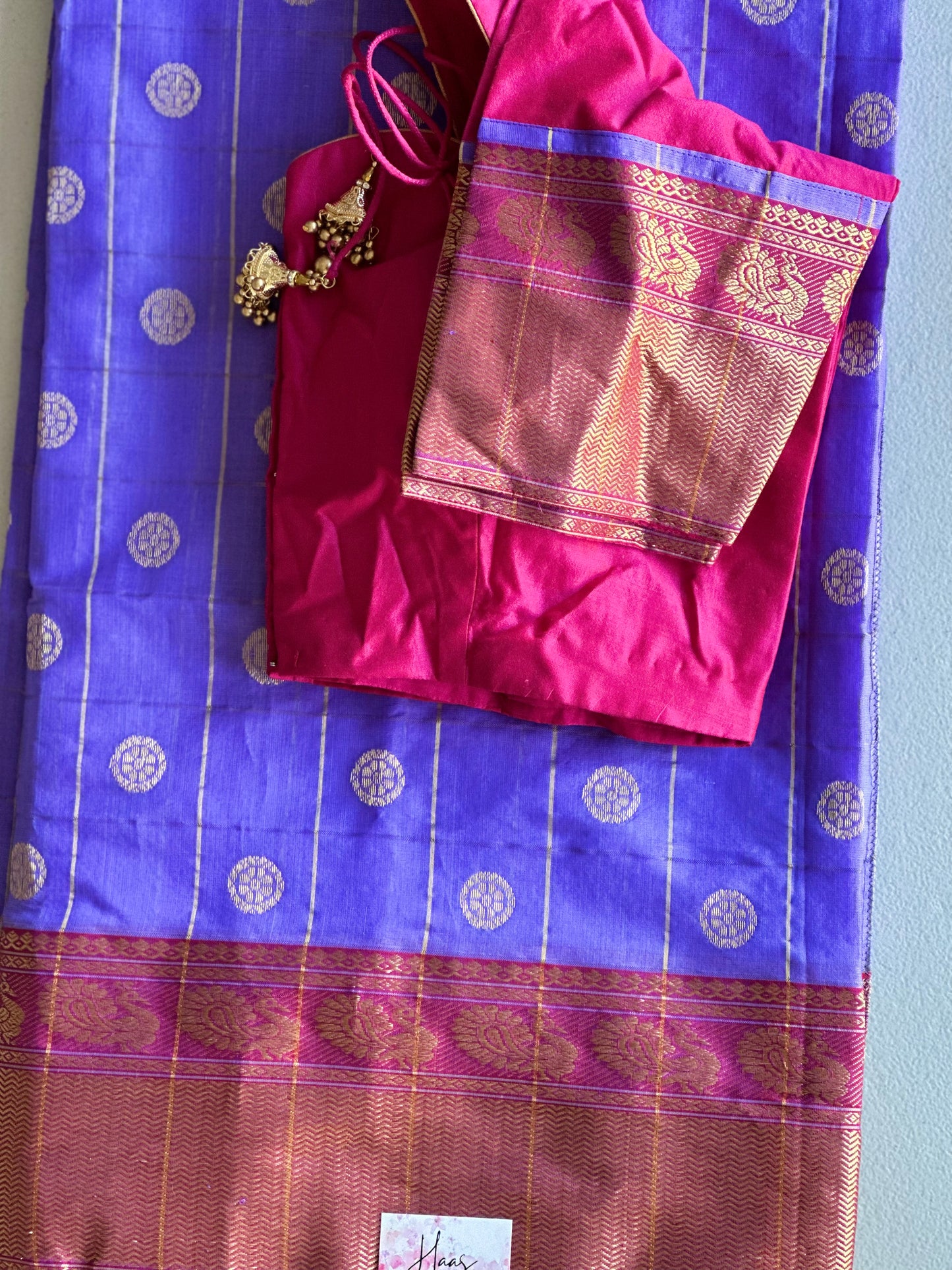 Handloom Chanderi pattu saree | Pattu saree with blouse