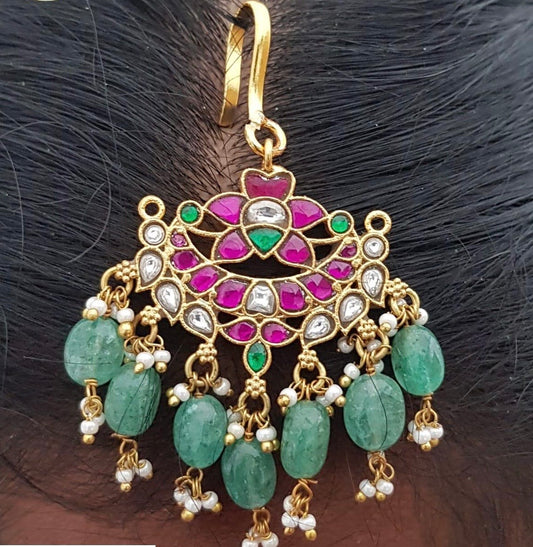 Jadau Kundan Maang Tikka | Traditional Maang Tikka | Gift Idea