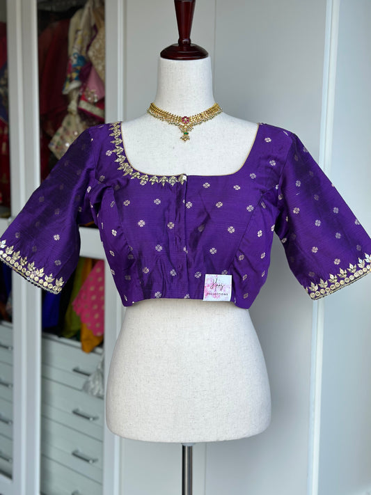 Purple embroidery blouse | Saree blouses in USA