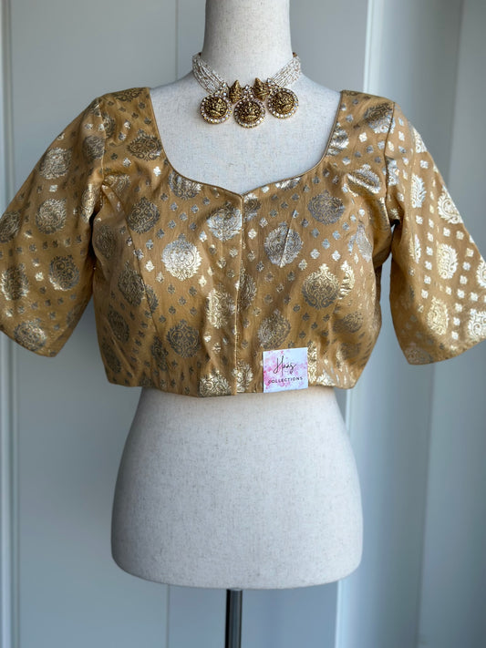 Camel shade blouse | Saree blouses in USA