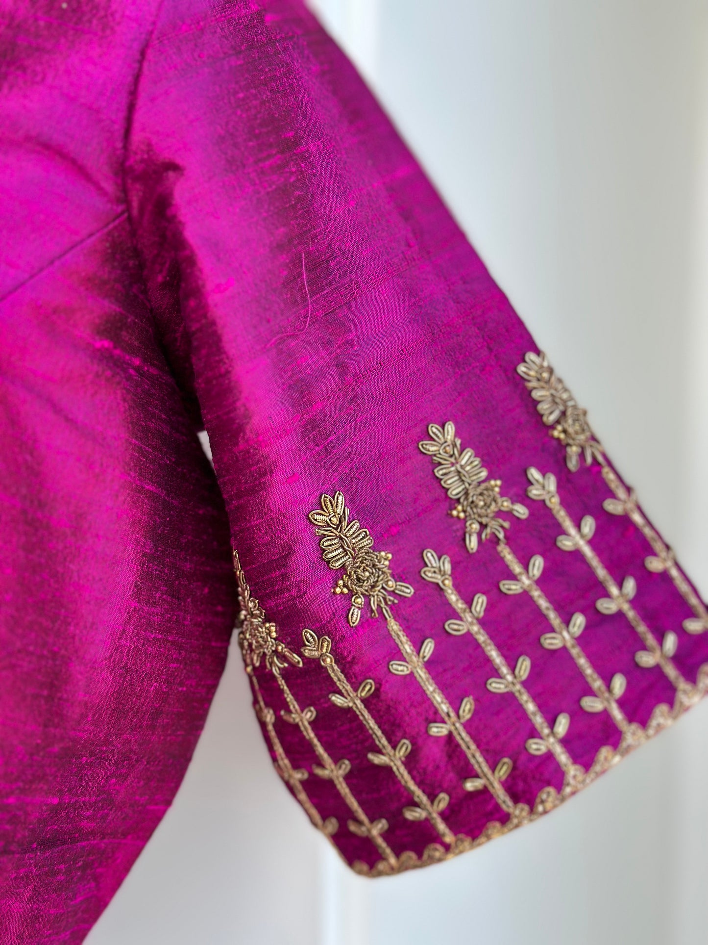Pure Rawsilk embroidery blouse | Readymade embroidery blouses in USA