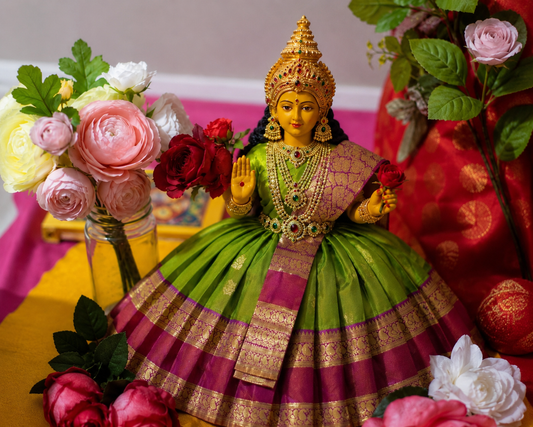 Goddess Dress | Sravanamasam Ammavari Kalasam Dress | Traditional Ammavari Dress