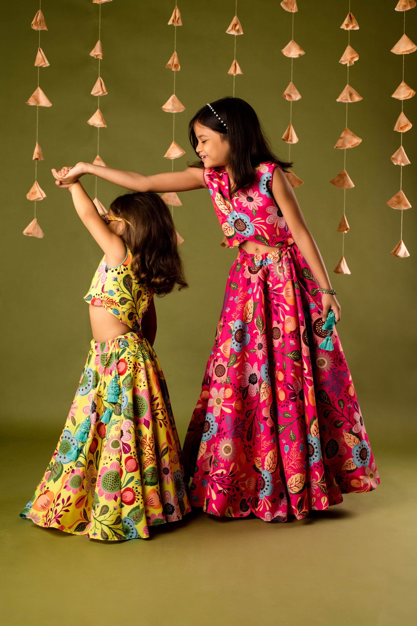 Girls Pink Top & Skirt