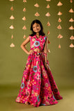 Girls Pink Top & Skirt