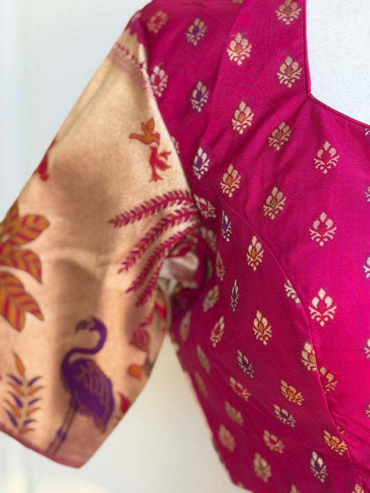 Banaras Brocade Blouse | Saree Readymade Blouses in USA