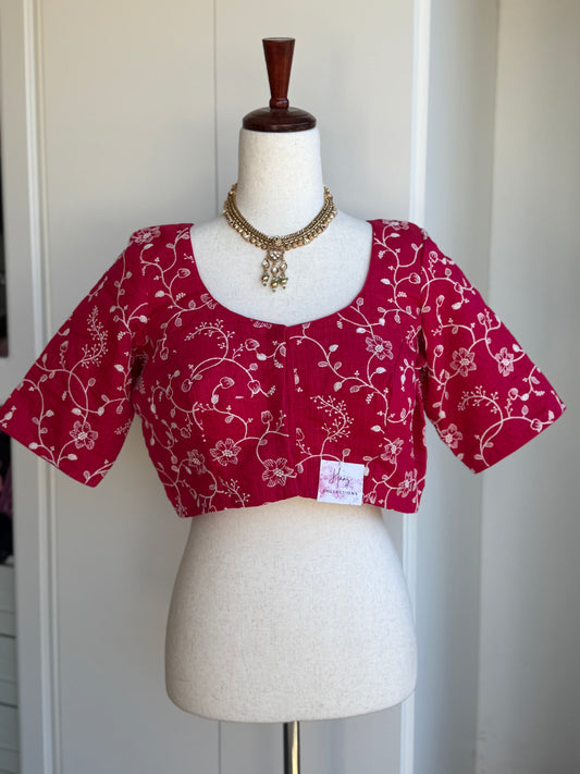 Thread Embroidery Blouse | Custom Blouse