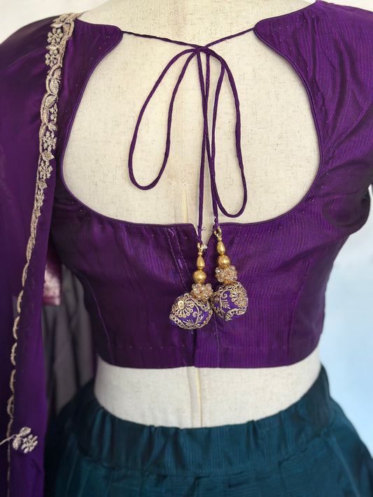 Teens mangalagiri lehanga set | teens ethnic wear