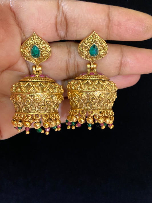 Antique Jumki Earrings | Indian Jumki