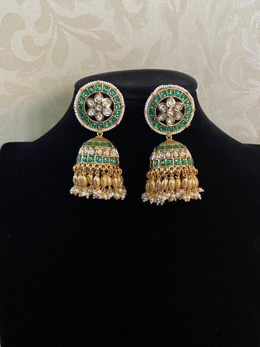 Antique premium Jumkis | Indian Traditional Earrings | Gift Idea
