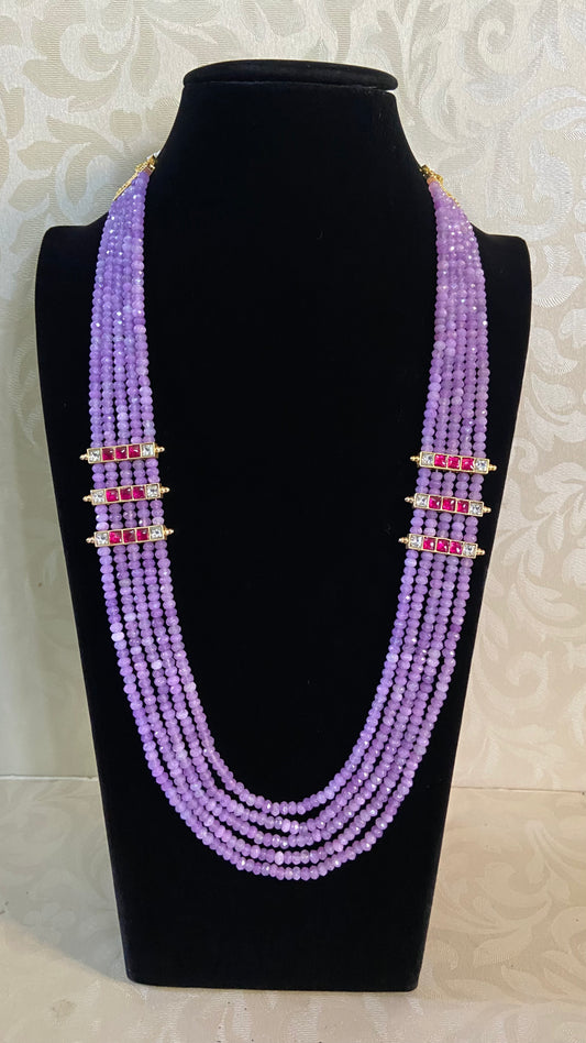 Onyx & Beads Multi-Layer Necklace | Indian Jewelry