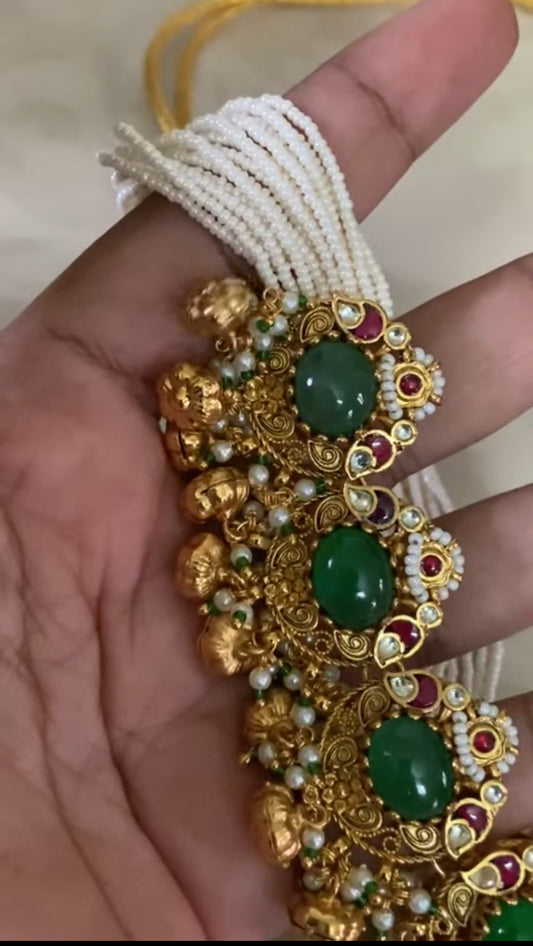 Antique Kundan Choker With Earrings | Ahmadabadi Kundan jewelry | Indian Traditional Jewelry
