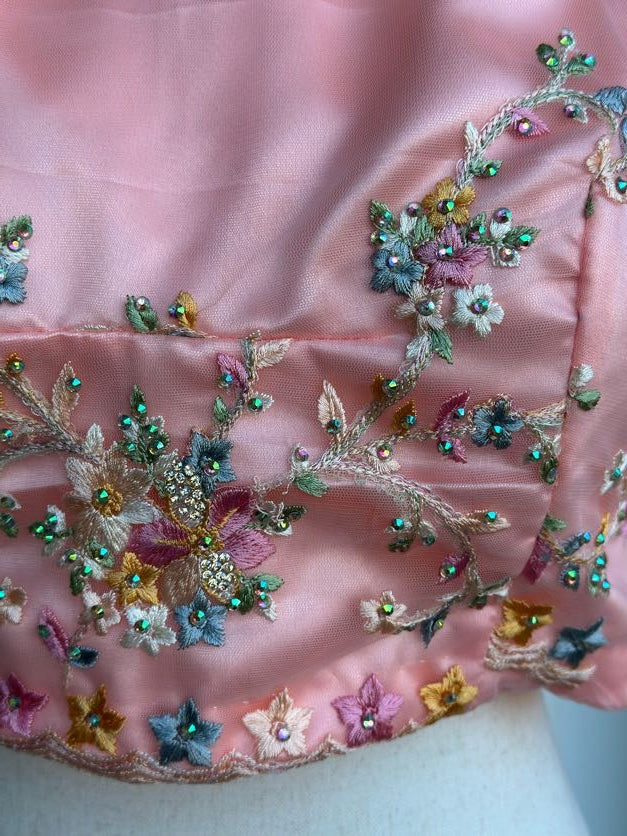 Floral Embroidary Work Soft Net Saree | Indian Sarees In USA