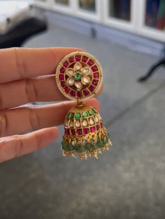 Antique premium Jumkis | Indian Traditional Earrings | Gift Idea