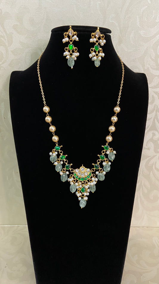 Antique Jadau Kundan Pearl Necklace Set | Indian Jewelry | Gift Idea