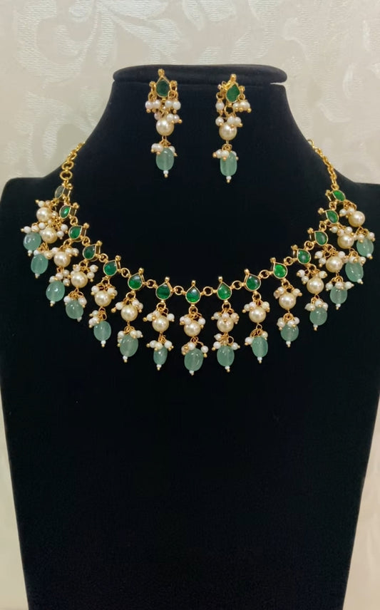 Antique Jadau Kundan Necklace Set | Kundan Necklace | Indian Jewelry In USA