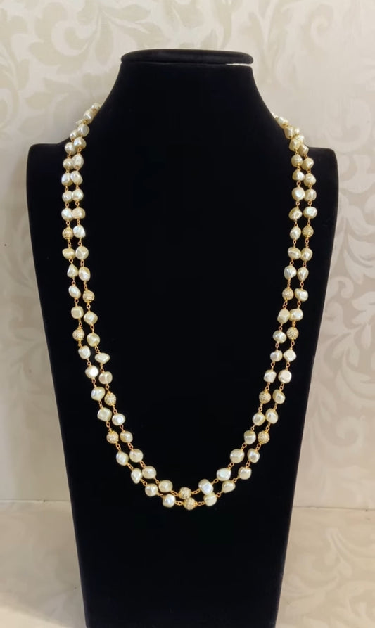Pearls with Victorian Beads Mala | Indian Jewelry In USA