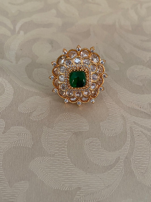 AD Kundan Finger Ring | Adjustble Finger Ring | Gift Idea