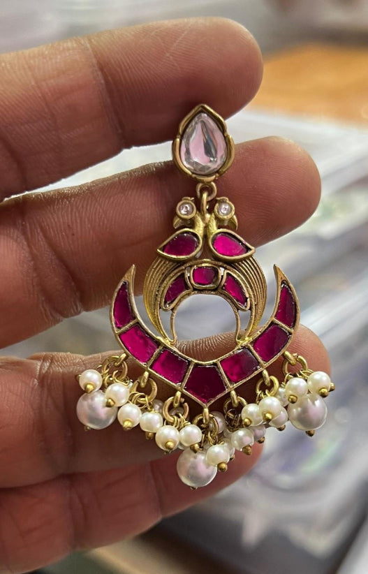 Jadau Kundan Earrings | Indian Traditional Jewelry In USA