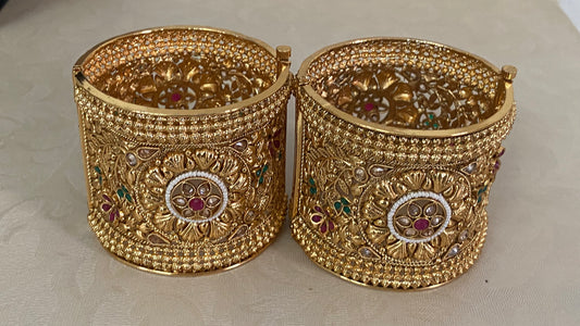 Rajwadi Openable 2.6 Kada | Antique Indian Bangles