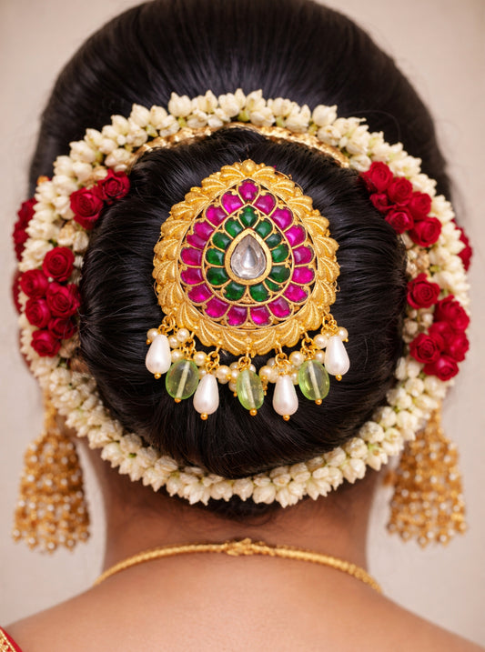 Multipurpose Kundan Pendant & Hair accessories| Indian jewelry in USA