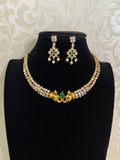 CZ Elephant Motif Necklace Set | Contemporary Necklace