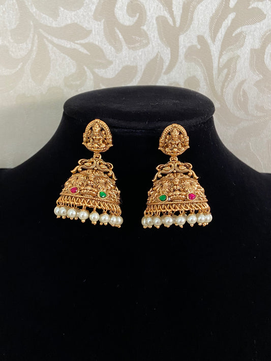 Traditional Temple Jumki Earrings | Indian Earrings | Gift Idea