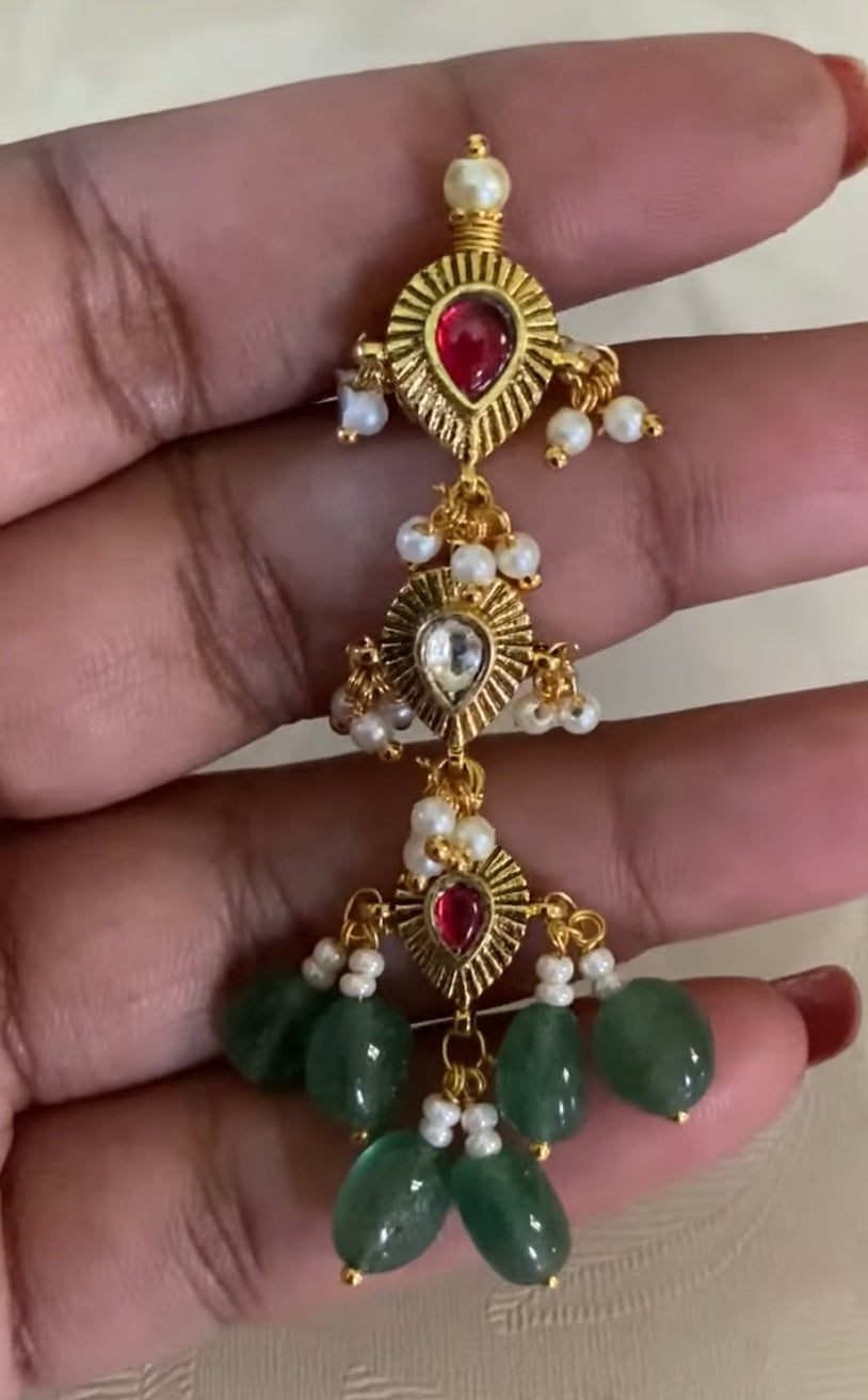 Ahamadabadi Kundan Choker Set | Handmade jewelry | Indian jewelry in USA