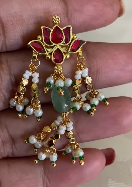 Ahamadabadi Kundan Pearls Choker Set | Handmade Indian Jewellery