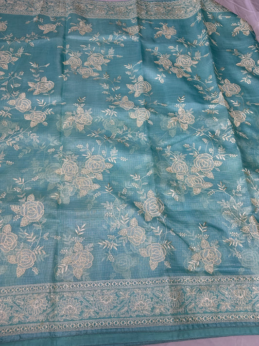 Pure Kota Light Weight Embroidery Saree | Indian Sarees In USA