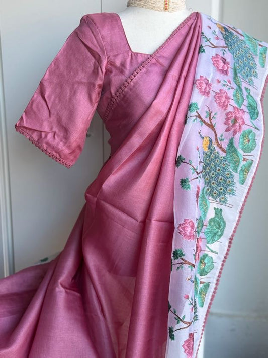 Tussar Organza Fusion Saree | Party wear saree | Sarees in USA