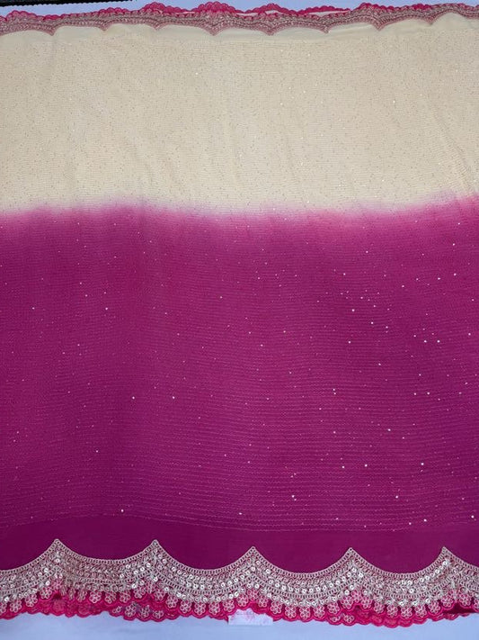 Cocktail Georgette Sequence Saree | Party wear saree | Sarees in USA