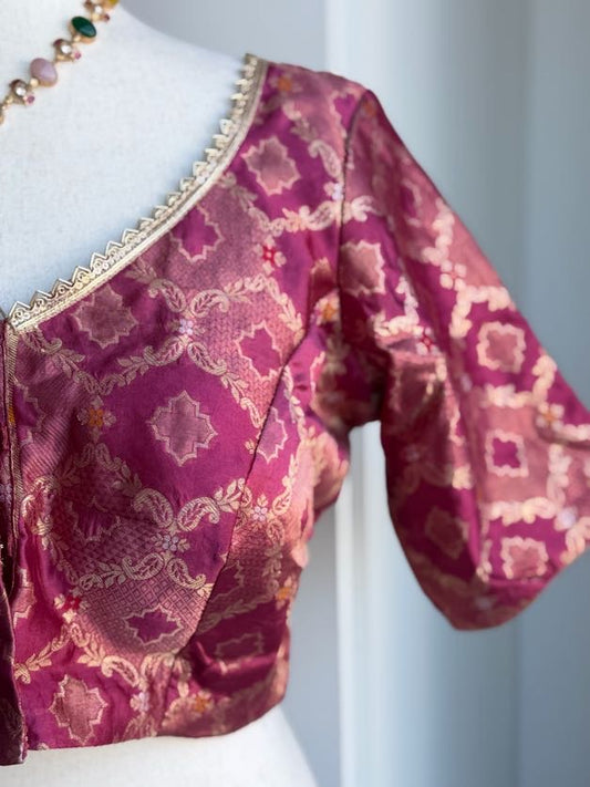 Banaras Brocade Blouse | Saree Readymade Blouses in USA