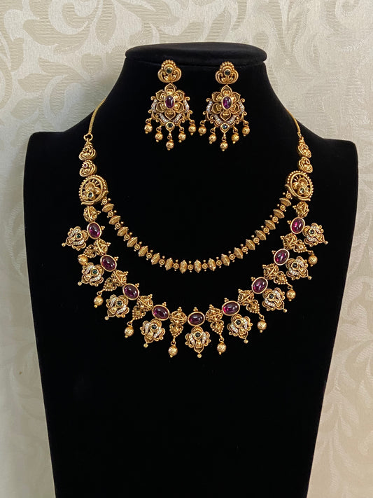 Antique Traditional Necklace Set | Indian Jewelry In USA